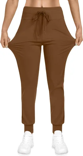 Miniatura 3 de TARSE Pantalones deportivos para mujer con bolsillos y cordón para correr