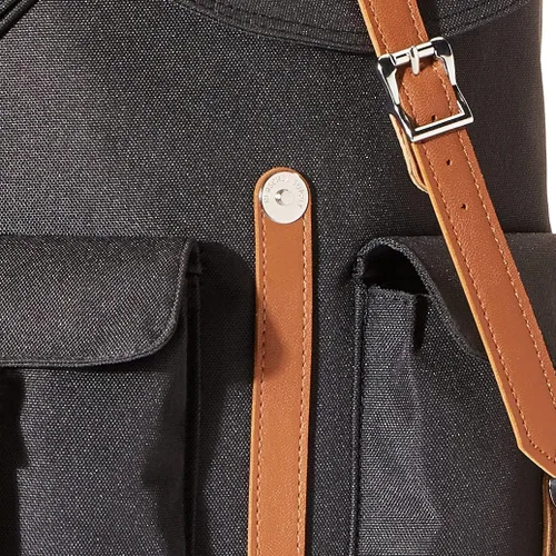 Miniatura 4 de Herschel Mochila Dawson, NegroTan Synthetic Leather), 10233-00001