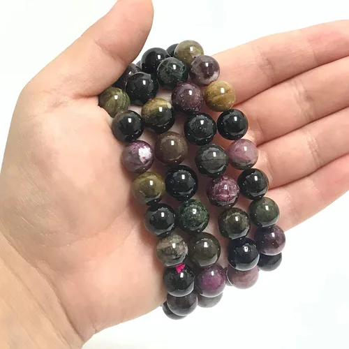 Miniatura 353 de Gem Avenue Handmade Round Bead Stretch Bracelet Unisex Natural Stone Beaded Jewelry for Men & Women, Elastic Wristband for Daily Wear
