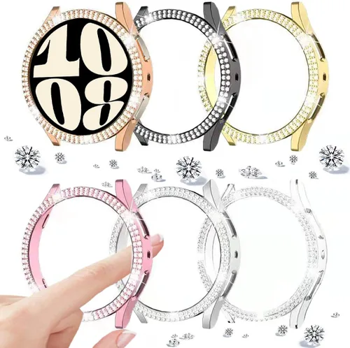 Miniatura 34 de DEALELE Paquete de 1 + 3 fundas y protector de pantalla compatible con Samsung Galaxy Watch FE / 5/4 de 1.575 pulgadas, funda protectora