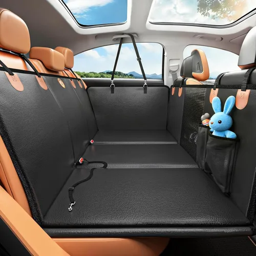 Miniatura 8 de MYJAQI Extensor de Asiento Trasero para Perros, Funda Impermeable para Asiento de Carro para Asiento Trasero con Fondo Duro, Material Mejorado 2026