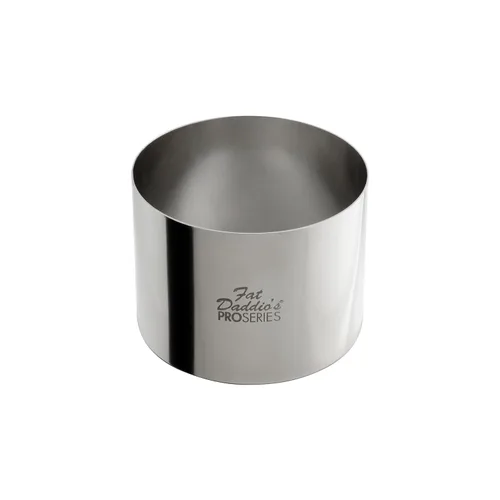 Miniatura 34 de Fat Daddio's Anillo redondo de acero inoxidable para pasteles y pastelería, 2 x 0.75 pulgadas