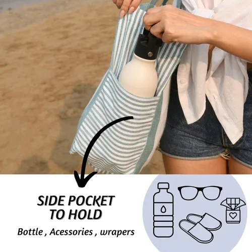 Miniatura 6 de Folkulture Bolsa de playa para mujer o bolsa de mano