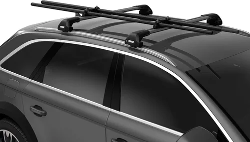 Miniatura 4 de Thule JawGrip - Soporte para remos en la azotea, portador de mástil de windsurf, lleva 2 paletas u remos, compatible con pista en T, acolchado