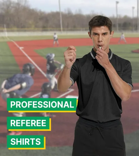 Miniatura 5 de Thapower Camisa de árbitro para hombre, camiseta de árbitro oficial de softbol y béisbol, disfraz de árbitro, manga corta, bolsillo en el pecho
