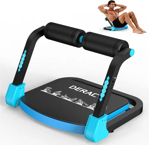 Miniatura 8 de DERACY Equipo de ejercicio para sentarse, máquina de abdominales ajustable, máquina multifuncional para sentarse, equipo de entrenamiento abdominal