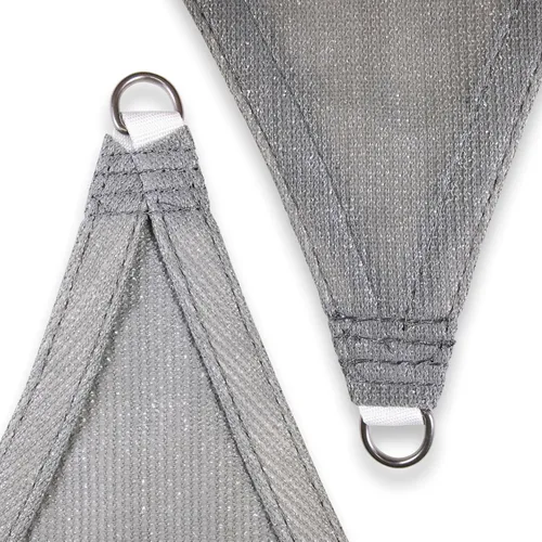 Miniatura 8 de Amgo Toldo triangular recto gris de 10 x 10 x 14 pies, toldo para exteriores, UPF50+ AGTAPRT10, 95% de bloqueo UV, permeable al agua y al aire