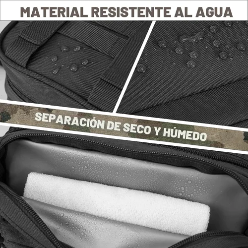 Miniatura 3 de QT&QY Neceser táctico para hombre, bolsa de higiene EDC herramienta militar Molle bolsas pequeñas Dopp Kit de afeitado para hombre Bolsas de ducha