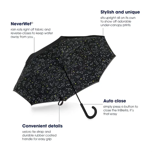 Miniatura 7 de The totes InBrella - Paraguas de cierre inverso Zodiac 901