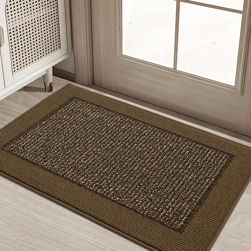 Miniatura 44 de BEQHAUSE Tapete para puerta interior de 20 x 32 pulgadas, tapete antideslizante para entrada, lavable, resistente a la suciedad, tapete
