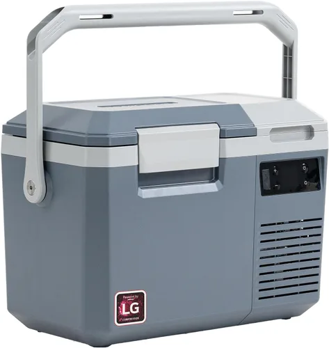 Alpicool LGMP8 Refrigerador Portátil 8 Cuartos 12 Voltios Refrigerador de Automóvil Congelador, -4°F ~122°F, para Pesca, Camping, RV, Viaje,