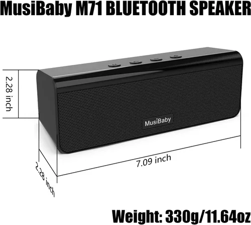 Miniatura 9 de Musibaby Altavoz Bluetooth pequeño, regalos para mujeres, madres, mamá, esposa, ella, altavoces portátiles impermeables inalámbricos con sonido