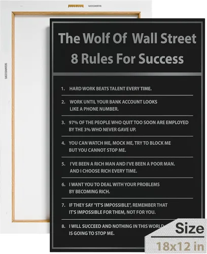 Miniatura 85 de Arte de pared motivacional, obra de arte inspiradora, decoración de pared motivacional para oficina, impresiones de empresarios, pintura