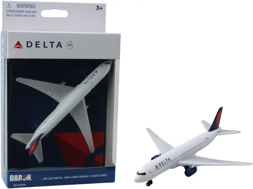 Miniatura 10 de Daron Avión de Juguete – Delta Air Lines Airbus A350 – Modelo de Avión de Juguete de Metal Fundido a Presión con Piezas de Plástico para Niños a