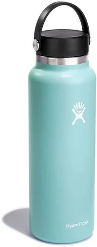 Miniatura 88 de Hydro Flask - Botella de agua de acero inoxidable aislada - Boca ancha con tapa flexible, sin derrame, a prueba de fugas y recargable de 40 oz Negro