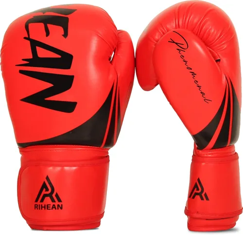 Elite Training Gloves for Men, Women & Kids 10-16oz. Ideal for Boxing, MMA, Muay Thai, Kickboxing - 3.0 Victory Series Rojo & negro