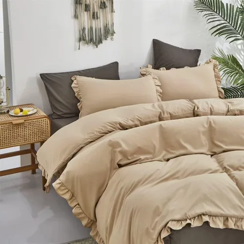 Miniatura 266 de CLOTHKNOW - Juego de edredón verde militar tamaño completo de 3 piezas, juego de ropa de cama verde oscuro, edredón suave con 2 fundas de almohada