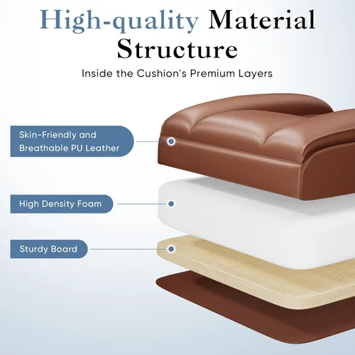 Miniatura 8 de DUMOS Silla de escritorio grande y alta para oficina en casa, silla de computadora para juegos, silla ergonómica ejecutiva con reposapiés, respaldo