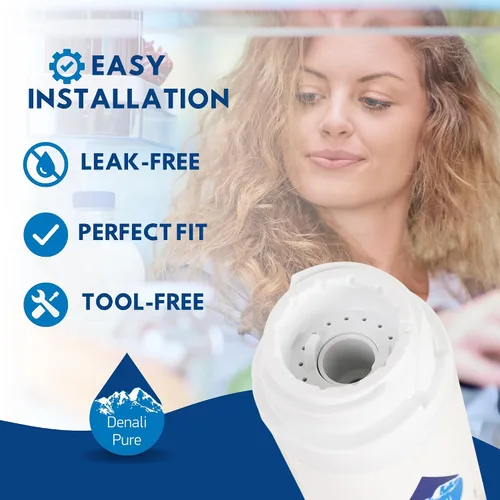 Miniatura 6 de Paquete de 3 filtros de agua de repuesto GSWF para refrigerador GE, General Electric, Kenmore – Compatible con GE GSWF, Kenmore 9914, GE