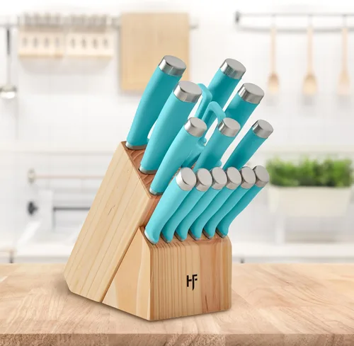 Miniatura 3 de Hampton Forge Epicure True Aqua - Juego de cuchillos (15 piezas)