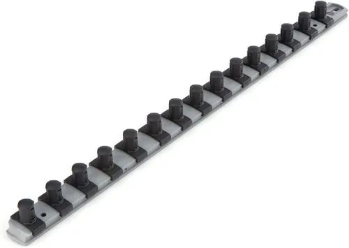 Miniatura 28 de TEKTON - Llave de tubo de 1/2 pulgada x riel de 33 cm con 10 clips (negro) OSR22210 Fabricado en EE. UU