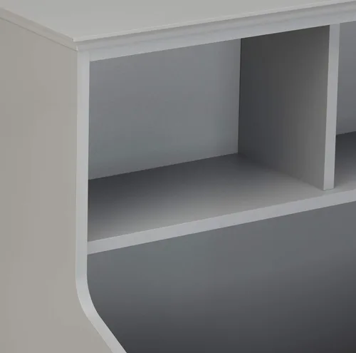 Miniatura 6 de Amazon Basics Estantería multifuncional de 3 estantes para niños y organizador de almacenamiento de juguetes para habitación de niños, dormitorio
