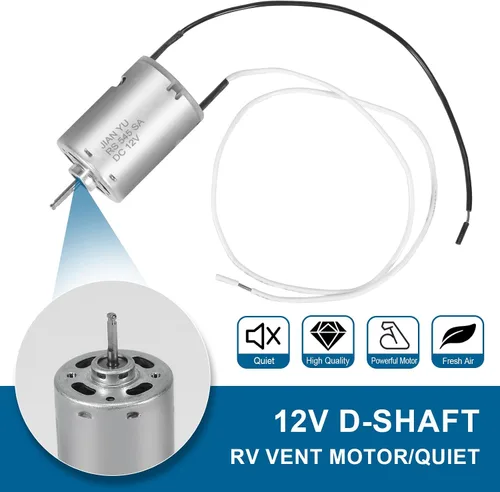 Miniatura 3 de SVNR Reemplazo de la hoja del ventilador de ventilación de 6 pulgadas, 1 unidad con eje D de 12 V, 1 unidad, ventilador de ventilación de baño RV