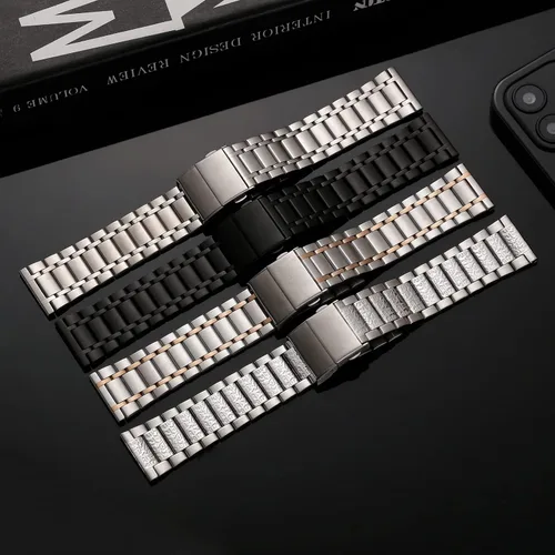 Miniatura 7 de PBCODE Brushed Stainless Steel Watch Bands for Men Women Quick Release Watch Strap with Straight End,Solid Metal Watch Band