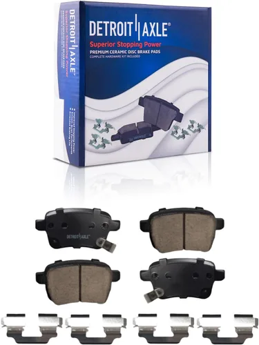 Miniatura 25 de Detroit Axle - Kit de frenos TRASEROS para Dodge Ram 1500 1994-1999 Tambores de freno Zapatas de frenos semimetálicas 1995 1996 1997 1998 Repuesto