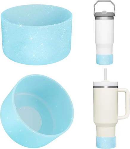 Miniatura 29 de Airboat - Paquete de 2 bases protectoras de silicona para vasos Stanley Quencher Adventure de 40 oz, 30 oz y IceFlow de 20 oz y 30 oz, base inferior