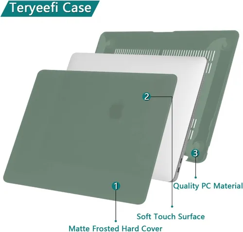 Miniatura 5 de Teryeefi Funda compatible con MacBook Pro de 13 pulgadas, A2338, M1, M2, A2251, A2289, A2159, A1989, A1706, con Touch Bar (versión 2016-2022)
