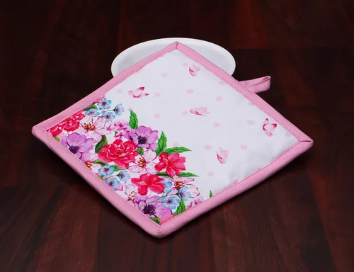 Miniatura 3 de AMOUR INFINI Juego de 2 soportes para ollas de algodón resistentes al calor, antideslizantes de 8 x 8 pulgadas, almohadillas calientes para cocina