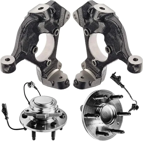 Miniatura 281 de Detroit Axle - Kit de nudillos de dirección delantera izquierda para Ford Edge Lincoln MKX 07-10, cojinete de rueda del lado del conductor, nudillo