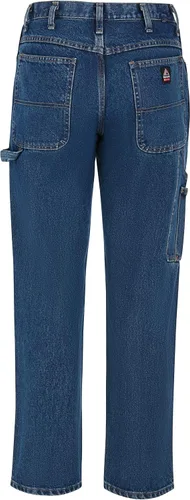 Miniatura 2 de Bulwark - Dungaree de mezclilla prelavado para hombre, resistente al fuego, 14.75 onzas