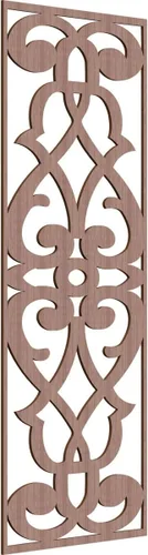 Miniatura 182 de 9 3/8"W x 24 3/8"H x 1/4"T Bellaire Decorativos Paneles de pared de madera calado, abedul