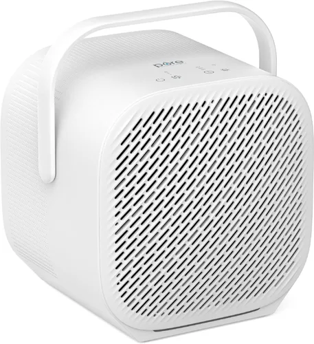 Pure Enrichment PureZone DUO - Purificador de aire de mesa True HEPA, flujo de aire de doble dirección, filtración de 3 etapas que captura polvo,