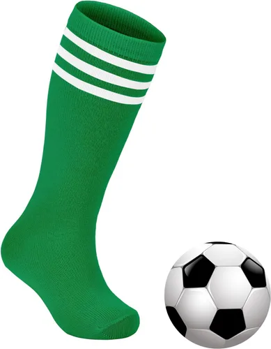 Zando Calcetines de fútbol para niños, hasta la rodilla, para jóvenes, béisbol, fútbol, sóftbol, niños y niñas, de algodón suave sobre la