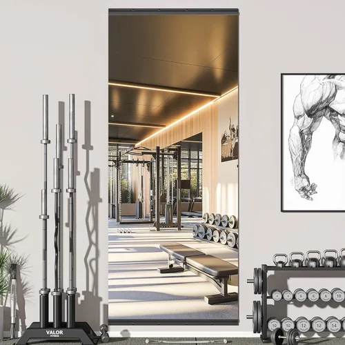 Miniatura 15 de Hasipu 3 piezas de espejos para gimnasio en casa de 48''x24'', espejos grandes de cuerpo entero montados en la pared para yoga, baile, fitness