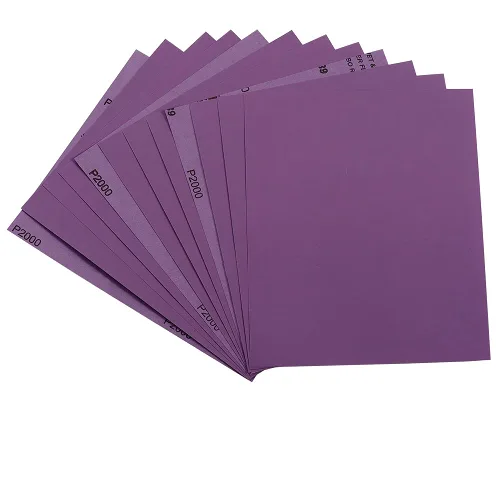 Miniatura 22 de Papel de lija de 120 granos, hojas de lija en seco o húmedo de 9 x 11 pulgadas, papel de lija abrasivo avanzado de alúmina blanca fundida