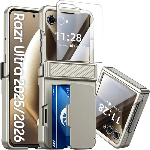 Miniatura 18 de CENMASO - Funda para Galaxy Z Flip 6/Z Flip 7 FE con protección de bisagra y protector de pantalla integrado, funda ultrafina de cuerpo completo a