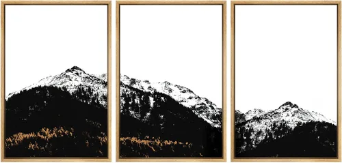 Miniatura 20 de SIGNWIN Lienzo enmarcado para pared, juego de arte de puesta de sol, horizonte, cielo, paisaje, fotografía, arte moderno, paisaje, relajante