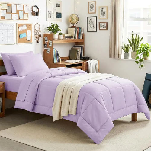 Miniatura 12 de CozyLux Juego de edredón tamaño King, color verde oliva, 7 piezas en una bolsa, edredón verde tamaño King, juegos de ropa de cama para todas