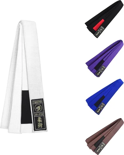 Cinturón Jiu Jitsu Cinturón BJJ de 1.5 pulgadas de ancho Parche tejido de alta calidad Cinturón de 9 costuras