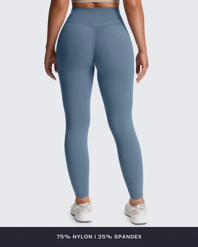 Miniatura 117 de Aoxjox Trinity - Pantalones de yoga de cintura alta con bolsillos para mujer, control de abdomen, cintura cruzada, leggings de entrenamiento suaves