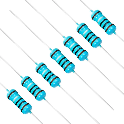 Miniatura 12 de Chanzon 50 piezas 1 W 10 Ω ohm Resistencia de película metálica fija de tolerancia 0.01 ±1% 10R MF Resistencias de agujero pasante con limitación