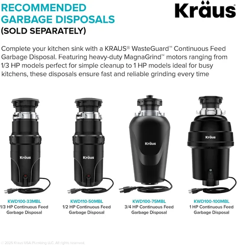 Miniatura 14 de Fregadero de cocina KBU14 de Kraus, de 31 1/2", de pila única, en acero inoxidable de calibre 16 (montaje inferior), KBU14