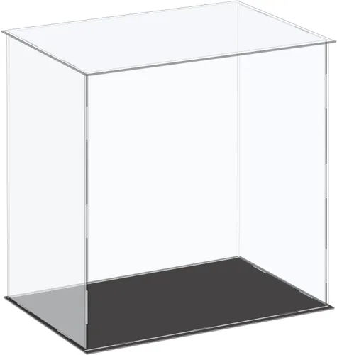 MECCANIXITY Caja de Exhibición de Acrílico Caja de Plástico Cúbica Caja de Almacenamiento Transparenta Pequeña Montaje a Prueba de Polvo Vitrina