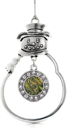 Miniatura 137 de Inspired Silver - Roller Queen - Adorno de Navidad plateado - Adorno circular para árbol de Navidad con circonita cúbica - Decoración colgante