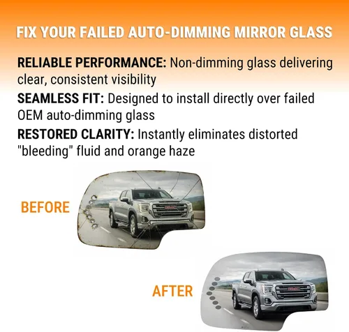 Miniatura 6 de Burco 4017S Redi Cut repuesto de vidrio de ventana del lado del conductor con señal para Chevy Silverado 2003-2007, GMC Sierra, Chevy Avalanche
