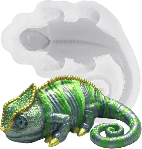Miniatura 11 de Moldes de resina de ajolote para manualidades de arcilla de yeso epoxi